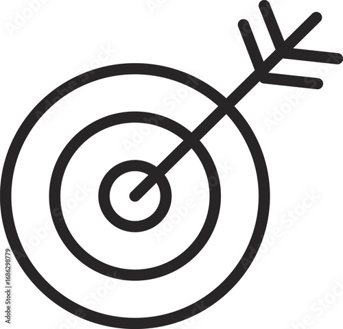 target and arrow vector design
