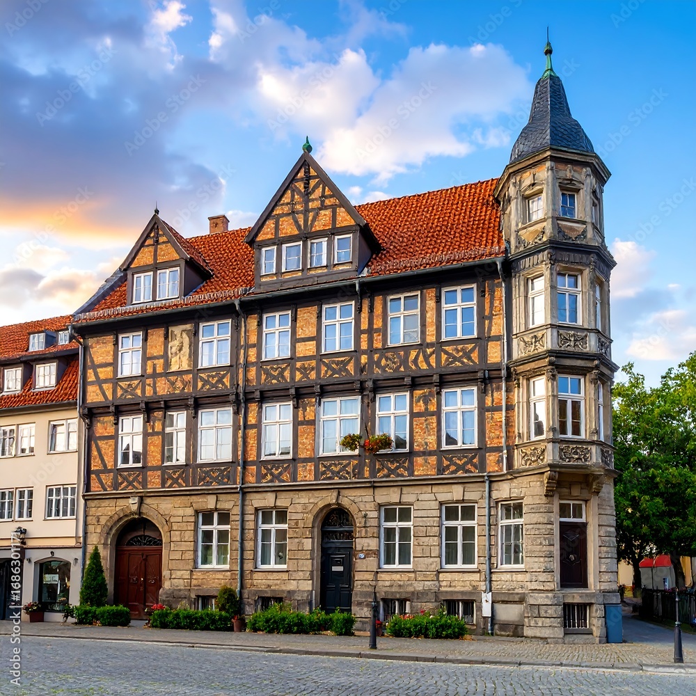 Fototapeta premium Historic Building at Sunset