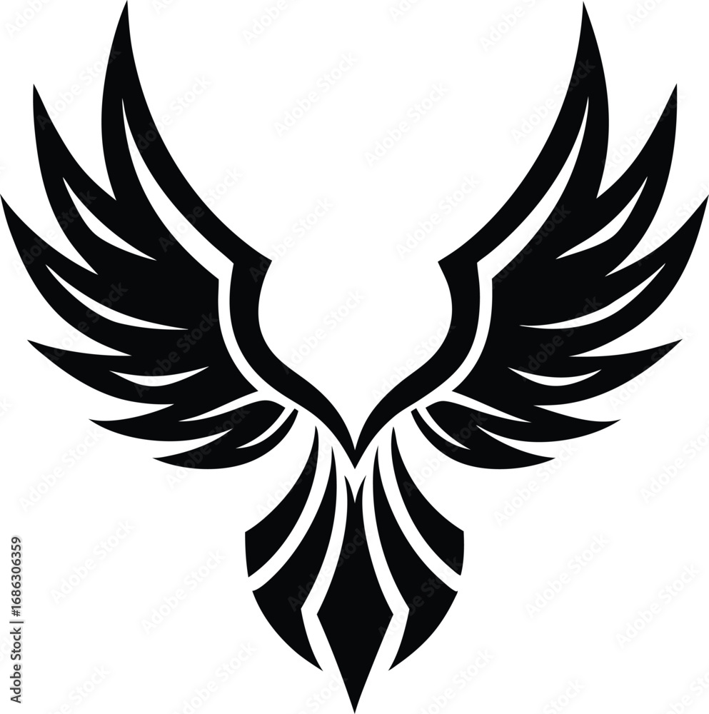 Obraz premium eagle wings emblem