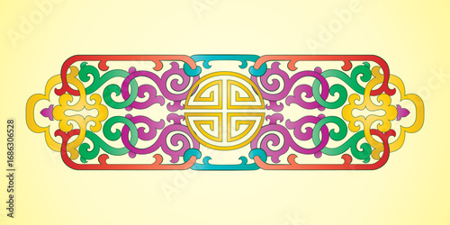 Buryad Mongolian Traditional Ornament	