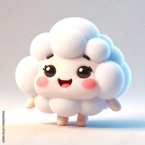 Cute cloud character