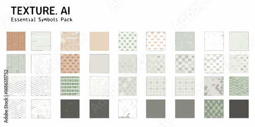 Texture ai essential symbols pack with various patterns