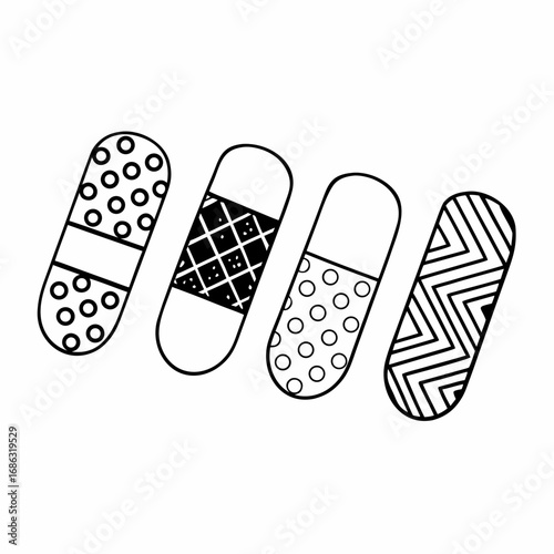 pill style designs vector illustration