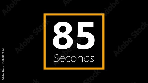  90 seconds Countdown Animation – 90 Seconds Digital Timer