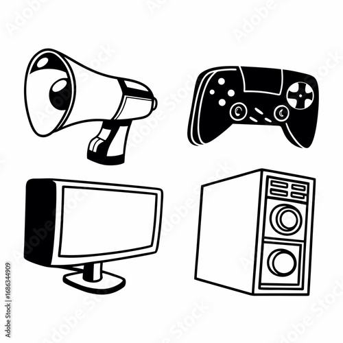 tv and megaphone
