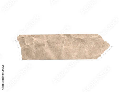 Brown Crumped Tape Cutout