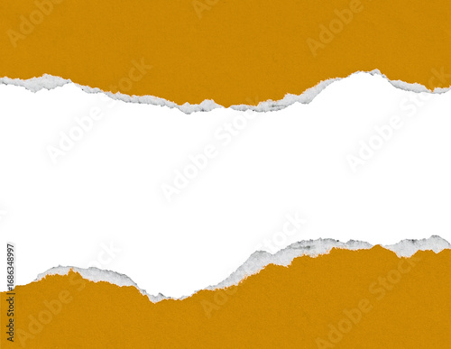 Orange Crumpled, Torn White Paper Texture