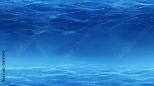serene blue abstract background with flowing waves and soft textures evokes calmness