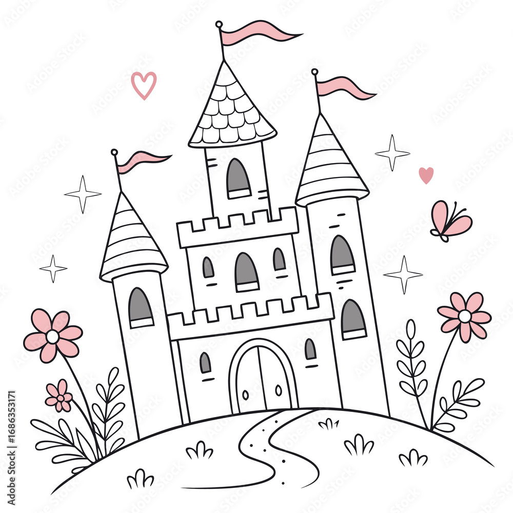 Fototapeta premium fairy tale castle