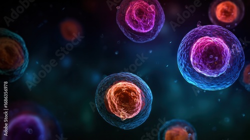 Glowing molecular structures of fat cells in a cosmic setting, symbolizing the impact of diet on metabolism