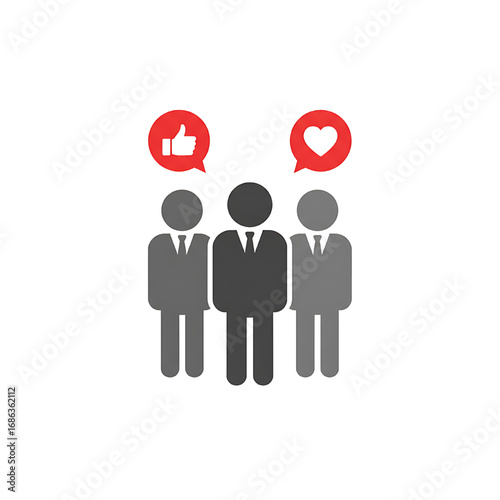 Vector of business team or partners group with check mark. Symbol of eligibility.new.