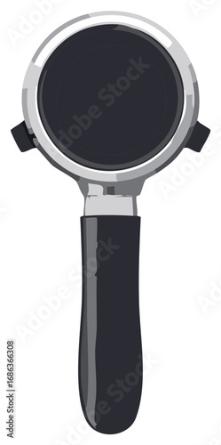 Coffee Portafilter Espresso Maker Tool Vector Illustration