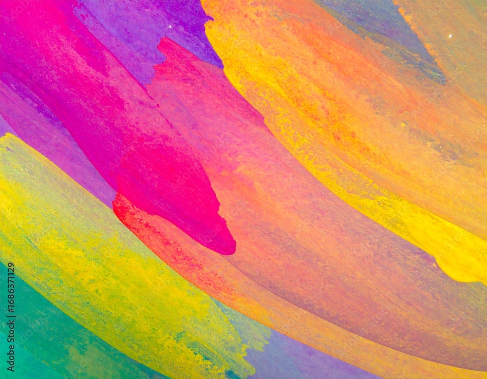 Fototapeta premium Vibrant abstract paint strokes