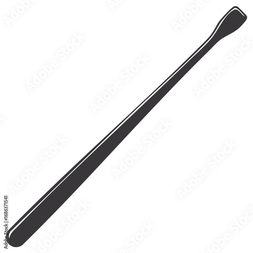 Gray cosmetic spatula or wax applicator stick, beauty products accessory