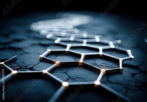 abstract background with hexagons