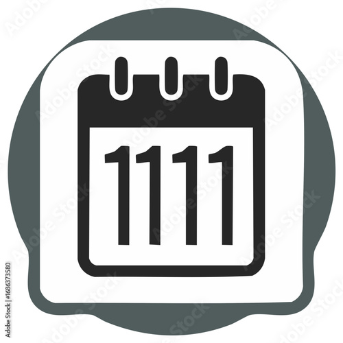Calendar icon with the number 1111 representing the date November 11th for special events