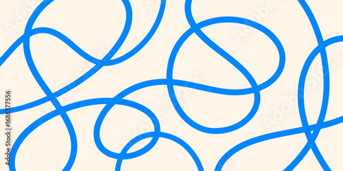 Abstract doodle lines. Wavy lines on white background. Abstract hand drawn background.