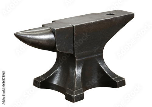 Anvil metalworking tool blacksmithing equipment forge workshop isolated 3 d render