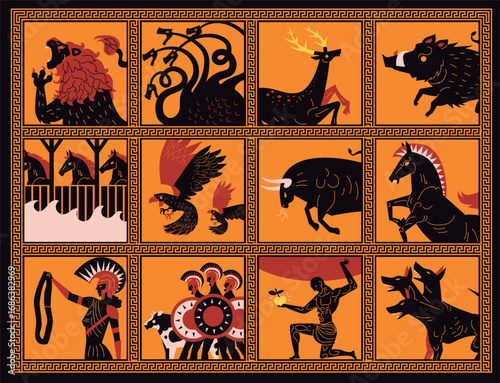 greek mythology hercules twelve labors 