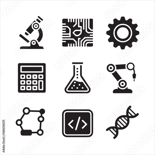 science and chemistry icons