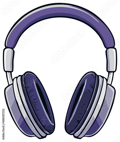 Fashionable purple headphones for immersive audio experiences, a sleek design to showcase personal style and sonic enjoyment.