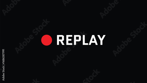 replay sign icon new