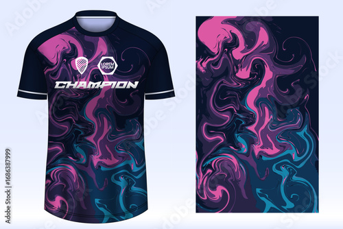 Soccer sport shirt jersey design template