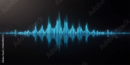 An animated sound wave vector illustration of a heartbeat on a medical monitor