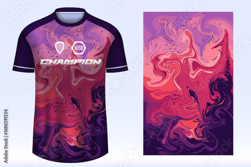 Soccer sport shirt jersey design template