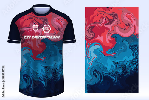 Soccer sport shirt jersey design template