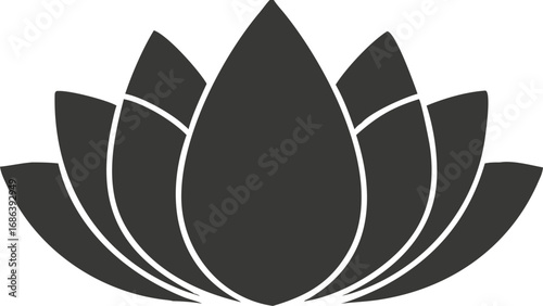 Elegant lotus flower symbol conveying peace, purity, and spiritual growth for wellness brands