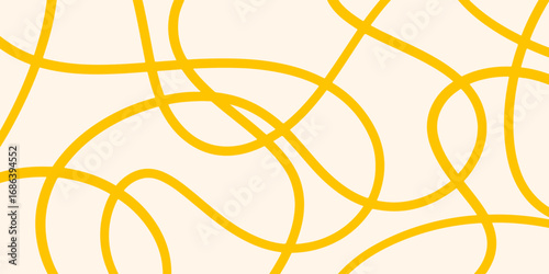 Abstract doodle lines. Wavy lines on white background. Abstract hand drawn background.