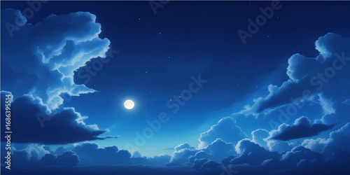 A vibrant map of the world against a beautiful clear blue sky with white clouds