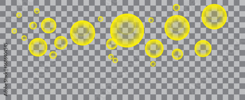 Realistic water droplets on the transparent window. Vector