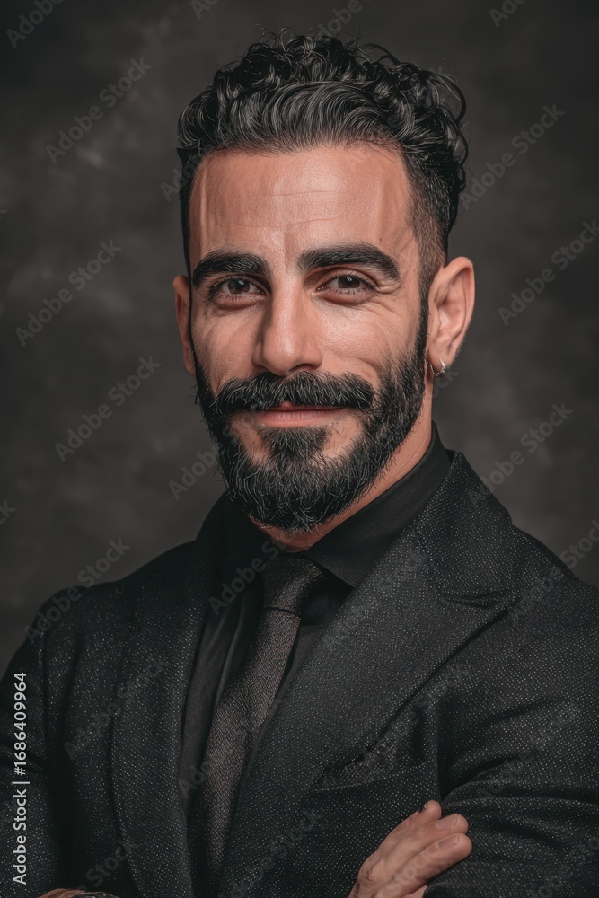Fototapeta premium Professional business person in a stylish business suit