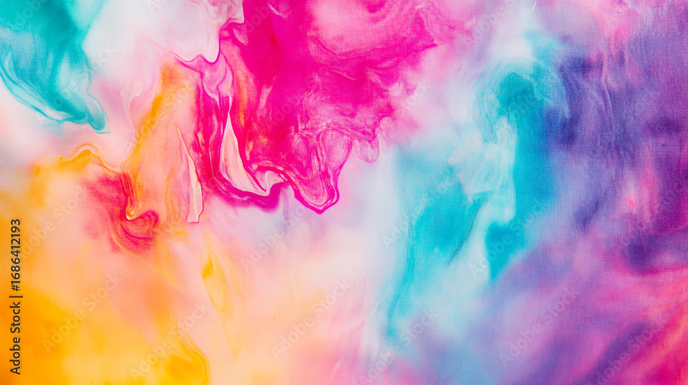 Fototapeta premium Colorful Abstract Fluid Art with Vibrant Swirls and Soft Textures