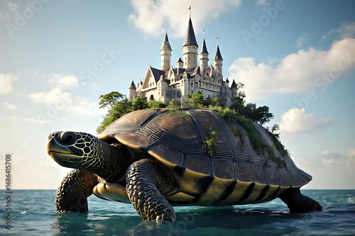 turtle in the sea