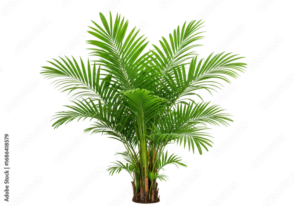 Obraz premium Areca palm plant isolated on transparent background