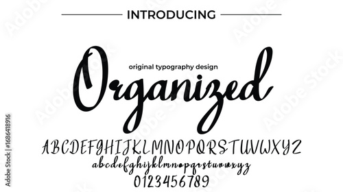 Organized - Elegant Script Font for Smooth Handwritten Design and Creative Typography