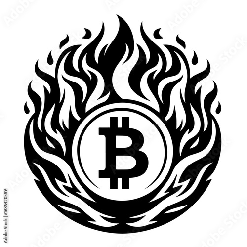 Bitcoin Flame Emblem