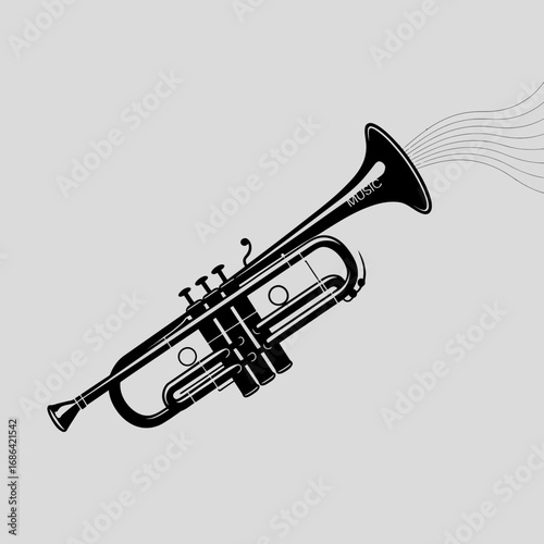 trumpet vector illustration