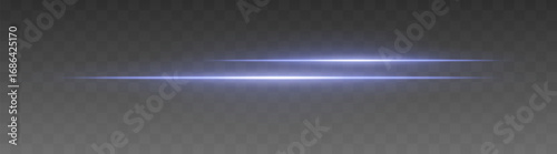Dual beam set icon. Two narrow glowing lines creating fast motion effect. Transparent background supports digital motion and speed interfaces.