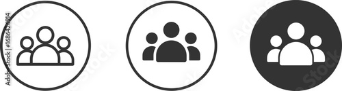 Family group icon set, people silhouette symbol, parents and children vector, community connection sign, family unity logo, social relationship design illustration