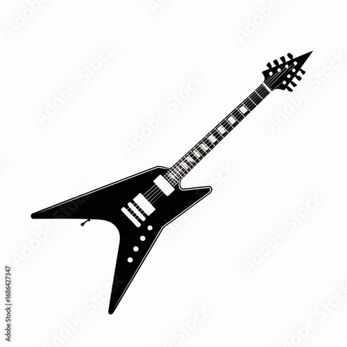electric guitar vector illustration