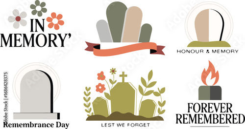 Remembrance Day Clip Art Collection Lest We Forget, Honour Memory, In Memory