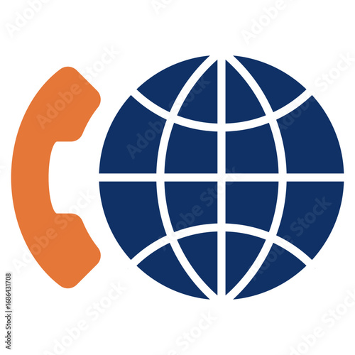 Voip solid color icon