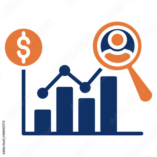Analytic solid color icon