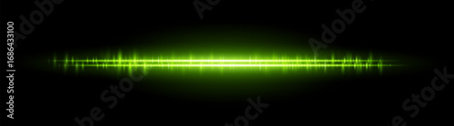 Glitch beam set. Sharp light wave with double reflection and rhythm pattern. Emulates tech signal or audio wave in digital motion graphics.