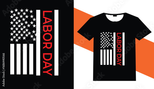 American flag labor day t shirt design