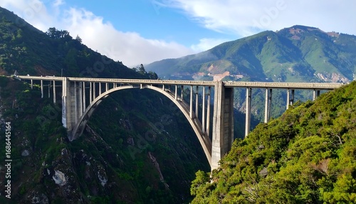 Mountain Arch Bridge Landscape